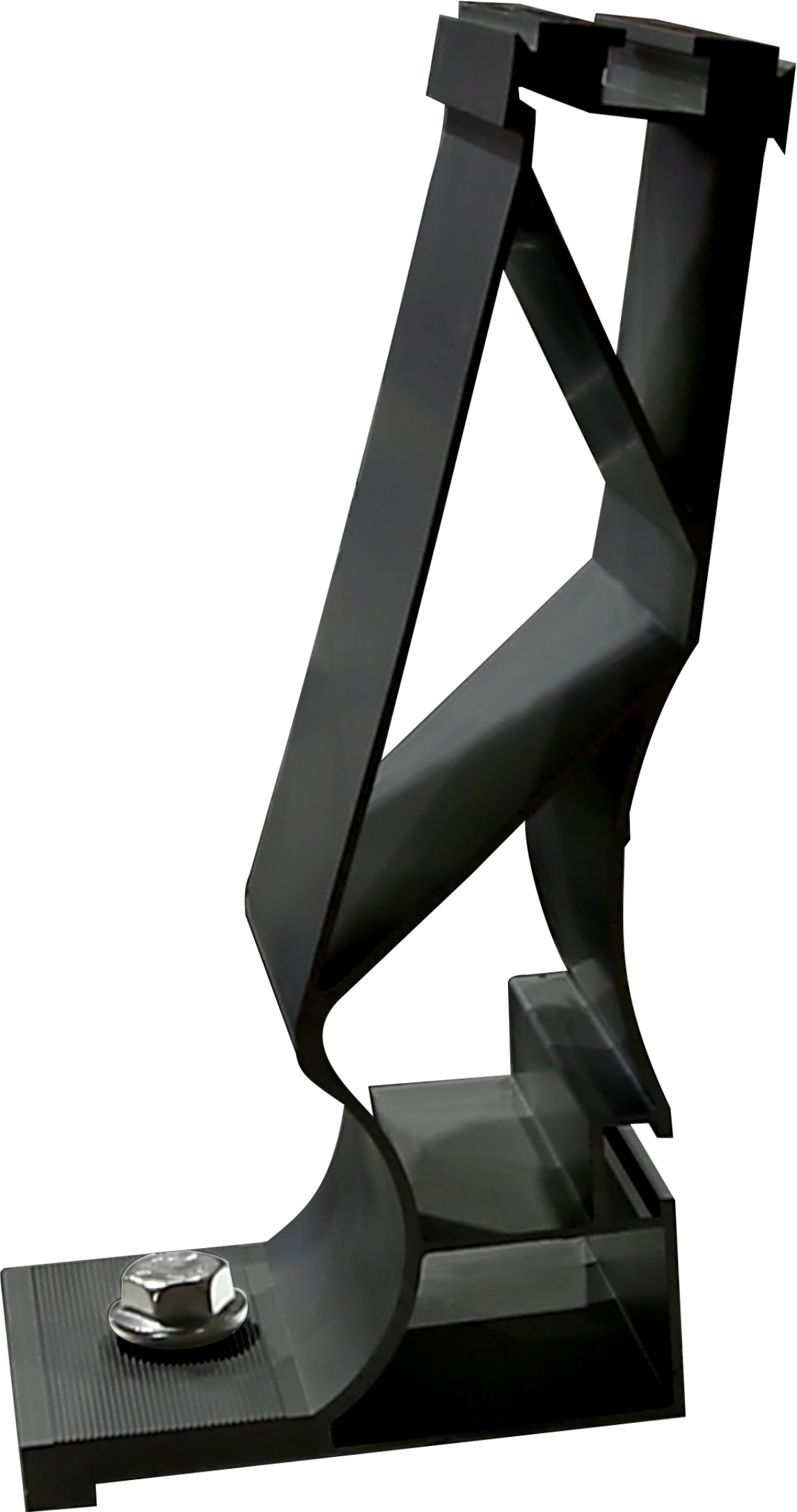 Supporto anodizzato nero Est-Ovest