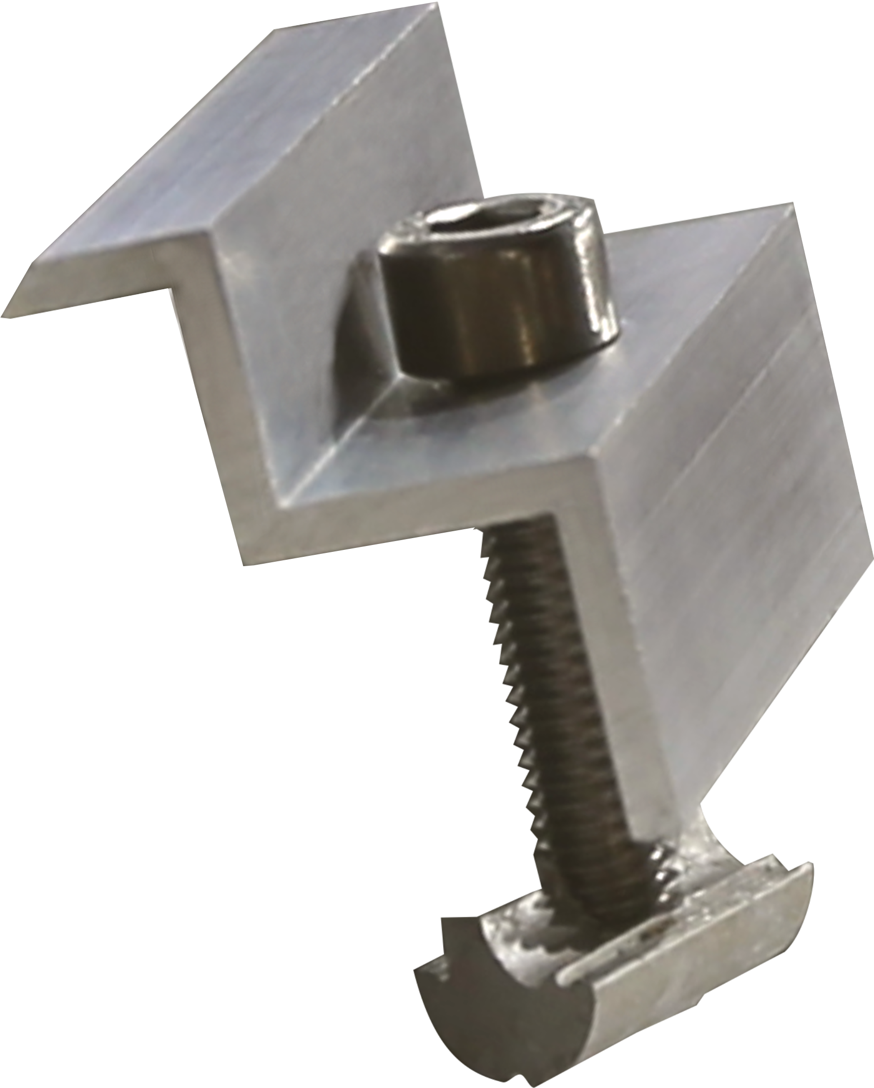 Morsetto terminale con blocco scorrevole anodizzato