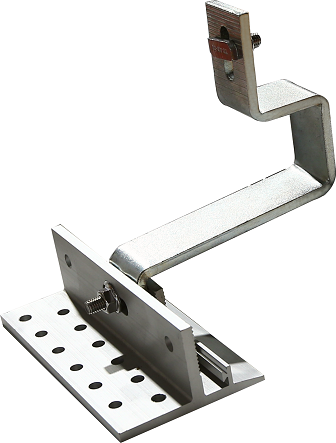 Ganci in acciaio inox e alluminio per pannelli fotovoltaici