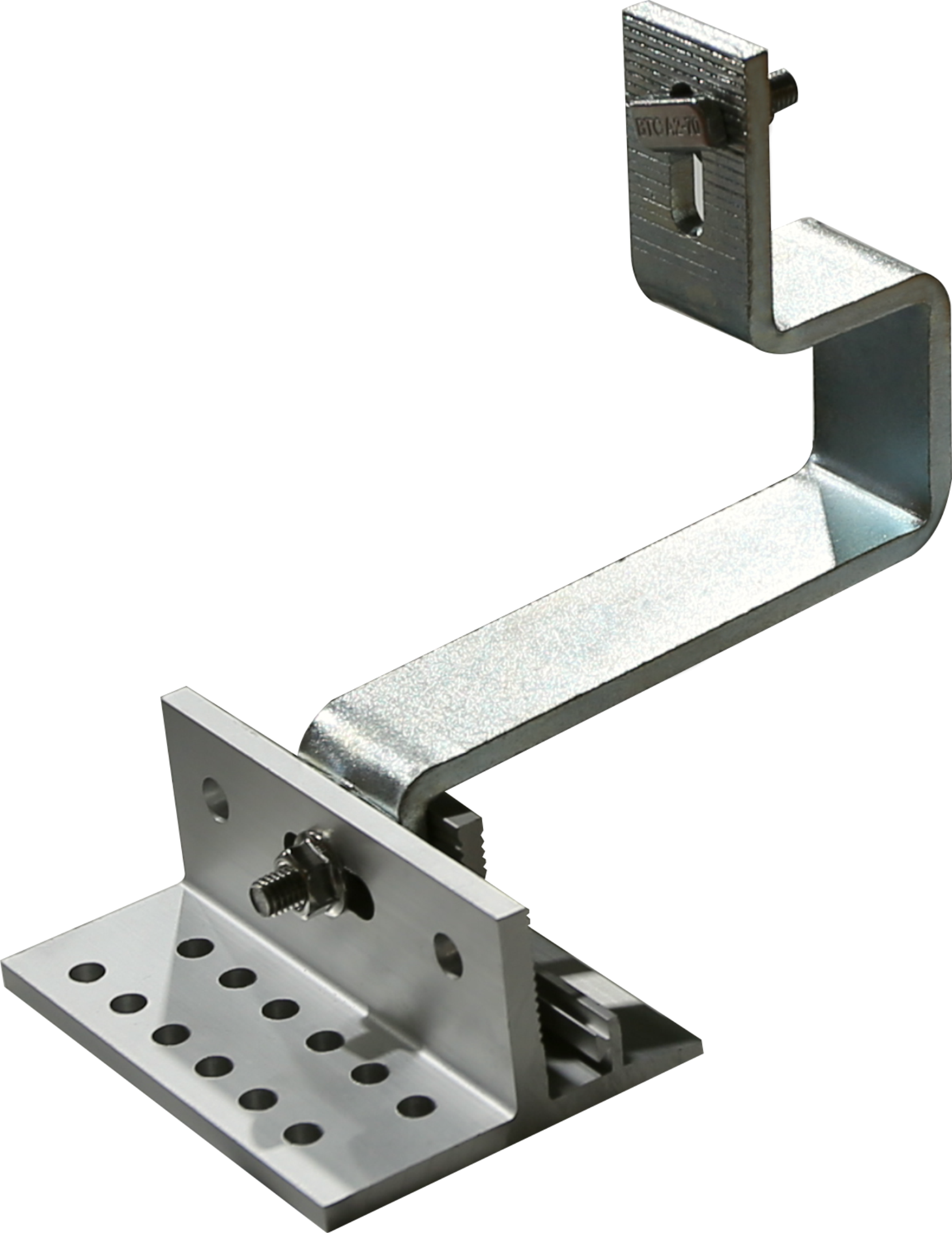 Kit di supporto con staffe e ganci per fotovoltaico