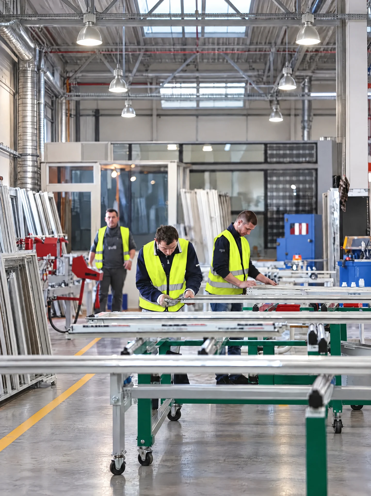Aluminium assembly and site preparation